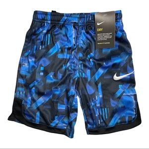 Nike Boy’s Dri Fit Blue Gaze Pockets Mesh Athletic Shorts Size 6 NWT